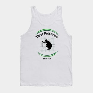 Three Putt Artist Golf Tank Top